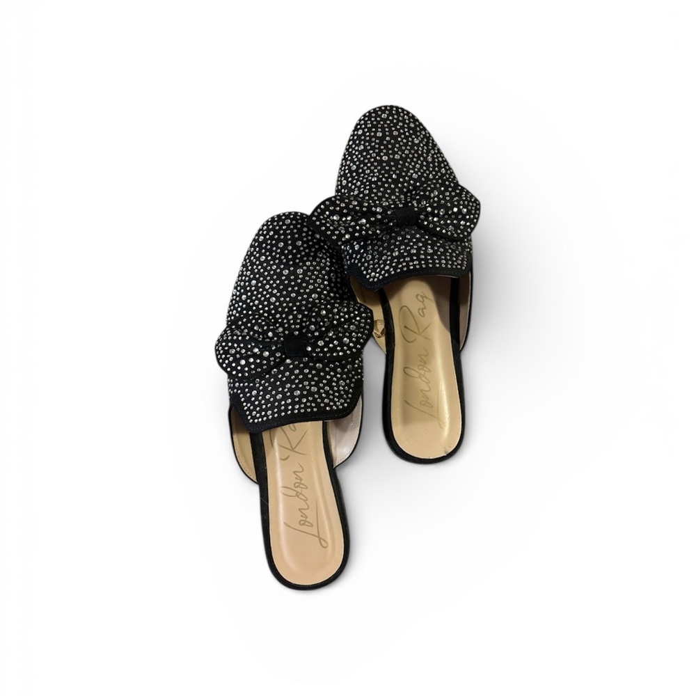 London Rag Black and White Polka Dot Women's mules